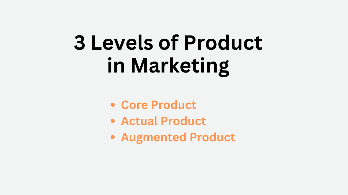 3 levels of product